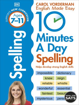 cover image of 10 Minutes a Day Spelling, Ages 7-11 (Key Stage 2)